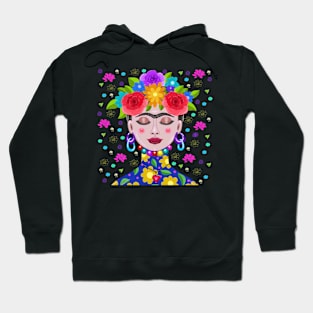 Frida's Flowery Dream Hoodie